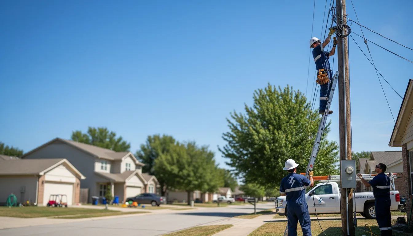 Residential electrician providing installation services in Lanett, AL